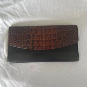 Brahmin Black Brown Wallet